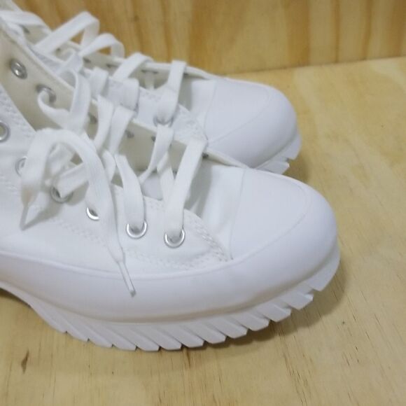 Converse Chuck Taylor All Star Lugged Sole 2.0 White Mens sz 8.5 Wmn's 10.5 - Picture 4 of 9